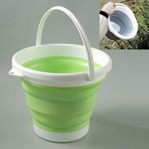 SFSS-01 Portable Silicone Folding Bucket, Capacity:10L(Green)