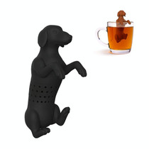 2 PCS Silicone Puppy Tea Maker Tea Leak(Black)
