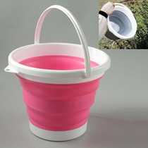 SFSS-01 Portable Silicone Folding Bucket, Capacity:10L(Red)