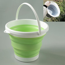 SFSS-01 Portable Silicone Folding Bucket, Capacity:3L(Green)