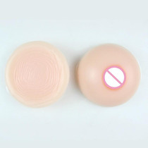 2 PCS Round Men Pseudo-girl Silicone Fake Breasts Cross-dressing Breast Implants, Size:600g(Flesh-colored)