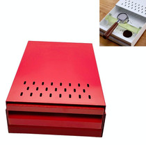 Stainless Steel Drawer Type Coffee Grounds Box Coffee Machine Supporting Equipment(Red)