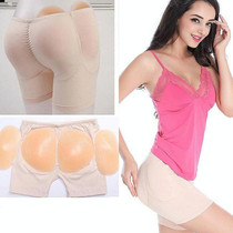 Buttocks Panties Hip Silicone Panties Beautiful Body Women Panties, Size:S, Style:4 PCS Silicone(Flesh-colored)