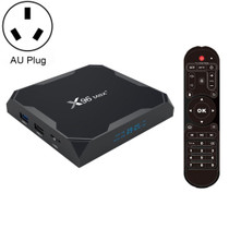 X96 max+ 4K Smart TV Box with Remote Control, Android 9.0, Amlogic S905X3 Quad-Core Cortex-A55,2GB+16GB, Support LAN, AV, 2.4G/5G WiFi, USBx2,TF Card, AU Plug