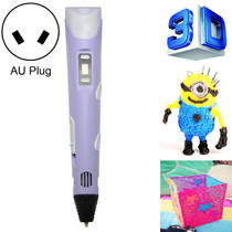 Hand-held 3D Printing Pen, AU Plug (Purple)