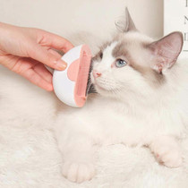 Pet Dual Purpose Long Hair Comb Dual Function Cat Massage Comb to Remove Floating Hair(Cherry Blossom Powder)