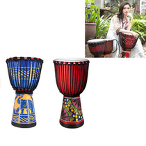 Engraved African Drum Children Kindergarten Percussion Instruments Sheepskin Tambourine, Random Delivery, Size:Small 10 In