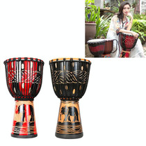 Painted African Drum Children Kindergarten Percussion Instruments Sheepskin Tambourine, Random Delivery, Size:Standard 10 In
