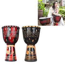 Painted African Drum Children Kindergarten Percussion Instruments Sheepskin Tambourine, Random Delivery, Size:Small 10 In