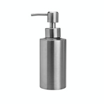 Stainless Steel Soap Dispenser Cylindrical Straight Emulsion Bottle, Specification:250ml