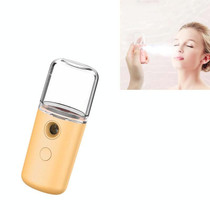 Facial Hydration Instrument Air Humidifier USB Beauty Cold Spray Instrument Auto Alcohol Disinfection Sprayer(Yellow)