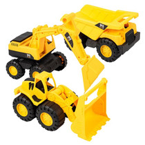 3 PSC / Set Children Simulation Drop-resistant Excavation Engineering Vehicle Toy Set, Random Style Delivery, Size:M