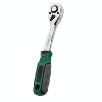 TUOSEN Quick-release Socket Wrench Curved Handle Ratchet Spanner, Size:L