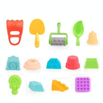 Children Soft Beach Toys Set Playing with Water Toys, Style:14 PCS(Color Random Delivery)