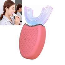 Lazy U-shaped Mouth Whitening Tooth Electric Toothbrush(Pink)