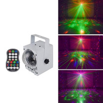 18W 60 Kinds of Pattern Crystal Magic Ball Laser Lights Household LED Colorful Starry Sky Projection Lights Voice-activated Stage Lights, Plug Type:UK  Plug(White)