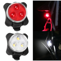 COB Lamp Bead 160LM USB Charging Four-speed Waterproof Bicycle Headlight / Taillight Set,  Red + White Light 650MA