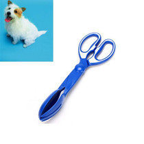 3 PCS Dog Pick Up Toilet Pet Shoveling Device Cat Dog Excrement Picking Feces Clip(Blue)