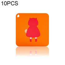 10 PCS Anti-scald and Heat-resistant Placemats Home Waterproof and Oil-proof Table Mats Silicone Coasters, Size:Large, Style:Little Red Riding Hood