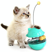 Pet Toy Cat Shaking Food Ball Tumbler Toy Ball (Blue)