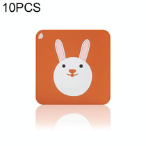 10 PCS Anti-scald and Heat-resistant Placemats Home Waterproof and Oil-proof Table Mats Silicone Coasters, Size:Large, Style:Bunny