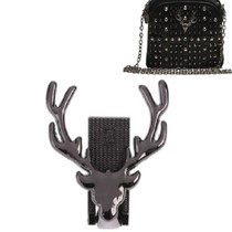 10 PCS Luggage Hardware Accessories Deer Head Decoration Buckle(Black)