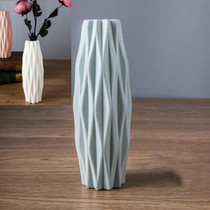 3 PCS Plastic Vase Creative Camellia Decoration Wet and Dry Flower Vase(Blue)