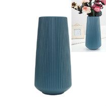 Simple Plastic Vase Dry and Wet Flower Arrangement Container(Blue)