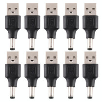 10 PCS 5.5 x 2.1mm Male to USB 2.0 Male DC Power Plug Connector