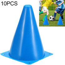 10 PCS Football Obstacle Sign Tube Thickening Road Block Cone without Hole, Size: 18 x 14cm(Blue)