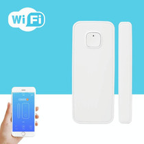 WDS02 Wireless WiFi Alarm Door and Window Sensor Detection Smart Home Security Door Magnetic Switch System(White)