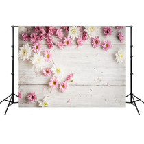 1.25m x 0.8m Wood Grain 3D Simulation Flower Branch Photography Background Cloth(MB26)