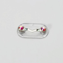 5 PCS Magnetic Glasses Holder Magnetic Brooch Number Plate Headset Glasses Clip(Colored Diamond)