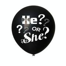 36 Inch Black Reveal Confetti Balloon Show Decoration(He or She)