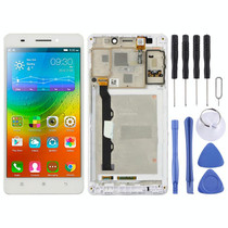 OEM LCD Screen for Lenovo A7600 Digitizer Full Assembly with Frame (White)