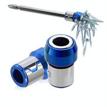 Full Metal Screwdriver Head Plus Magnet(Blue)