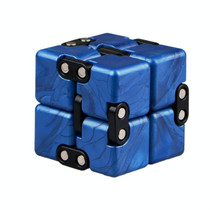 Creative Decompression Puzzle Smooth Fun Infinite Magic Cube Toy(Black)