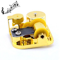 Eight-tone Gold-plated Bar Repair Parts DIY Sky City Paperback Music Box(Love you more Everyday)