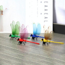 4 PCS/Set Simulation Dragonfly Magnetic Refrigerator Stickers Home Wall Garden Decoration(Magnetic)