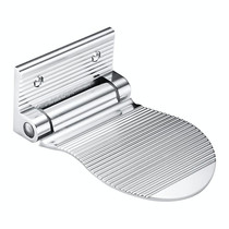 Wall Mounted Aluminium Alloy Bathroom Shower Foot Rest Footstool(Silver)