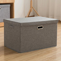 Household Clothes Storage Box Fabric Foldable Debris Storage Box Toy Storage Box,  Size: XXL 58x40x35cm(Dark Gray)