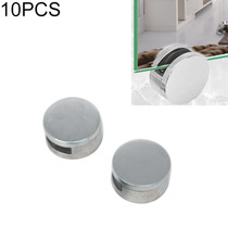 10 PCS Circular Glass Mirror Holder Buckle Fixing Accessories with Screw & Rubber Plug