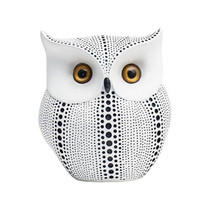 Creative Owl Small Decoration Home Decor Crafts(White)