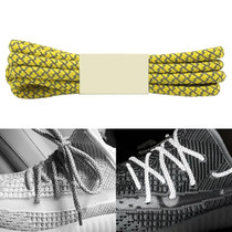 Reflective Shoe laces Round Sneakers ShoeLaces Kids Adult Outdoor Sports Shoelaces, Length:100cm(Yellow)