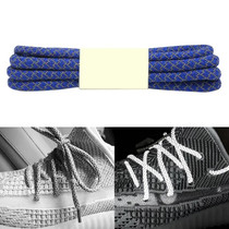 Reflective Shoe laces Round Sneakers ShoeLaces Kids Adult Outdoor Sports Shoelaces, Length:100cm(Royal Blue)