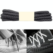 Reflective Shoe laces Round Sneakers ShoeLaces Kids Adult Outdoor Sports Shoelaces, Length:100cm(Dark Gray)