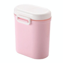Baby Portable Milk Powder Box Food Container Storage Feeding Box Children Food PP Box, Size:Large12.5  9.5  15cm(Pink)