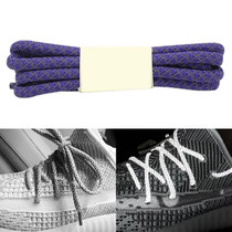 Reflective Shoe laces Round Sneakers ShoeLaces Kids Adult Outdoor Sports Shoelaces, Length:120cm(Purple)