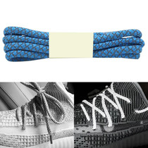 Reflective Shoe laces Round Sneakers ShoeLaces Kids Adult Outdoor Sports Shoelaces, Length:100cm(Sky Blue)