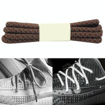 Reflective Shoe laces Round Sneakers ShoeLaces Kids Adult Outdoor Sports Shoelaces, Length:100cm(Brown)